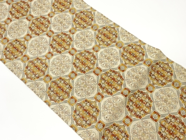 蜀江華文模様織出し名古屋帯